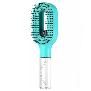 헤어 스프레이 빗, 정전기 방지 2-in-1 휴대용 헤어 브러시, 거칠음 감소, 헤어 스타일링 빗, 두피 마사지, 물 또는 에센셜 오일 겸용 헤어 케어, 빗질 및 스타일링용, 55ml/1.86oz 수용 가능