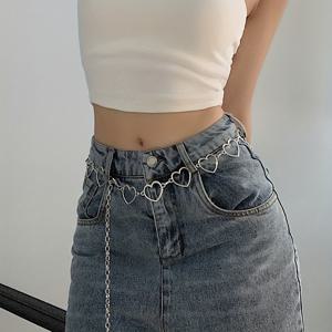 하트 패턴 여성 벨트, 허리 장식, 드레스 장식 벨트, 청바지용 태슬 벨트, 스커트 장식 벨트