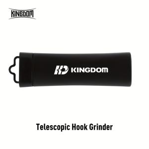 킹덤 1개 텔레스코픽 낚시바늘 숫돌, 세라믹 소재, 탄소강 바늘 즉각 날카롭게, 다양한 바늘 타입 호환, 23g 초경량 휴대용, 내식성, 필수 낚시바늘 숫돌, 낚시 선물 필수품, 낚시 액세서리