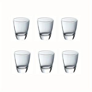 35ml 크리에이티브 레트로 스타일 불릿 컵, 투명 두꺼운 바닥 소형 음료 잔, 가정 모임에 적합, 보드카 및 화이트 리큐어에 적합