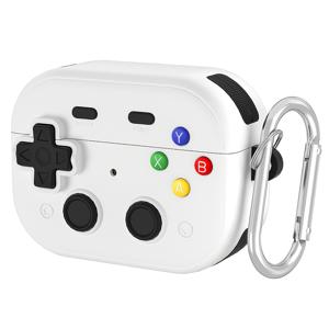 레트로 게임 콘솔 모양 이어폰 케이스 (Apple Airpods 4/Pro 2/Pro 3 호환), 독특한 Apple 헤드폰 커버, 충격 방지 보호