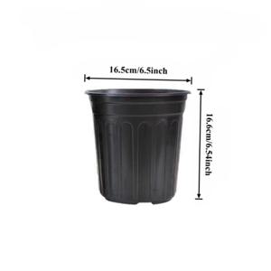 52개 특대형 3.79L 부드러운 육묘 화분 - 두껍고 통기성이 뛰어나며 내구성 있는 블랙 플라스틱, 실내/실외 심기용
