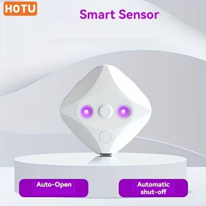 HOTU USB 충전식 LED 화장실 조명, 스마트 센서 포함, 벽걸이형 야간 조명, 욕실용, 가정, 여행, RV, 긴급 정전용 휴대용 플러그인, 침대 옆 & 샤워용 모던 소형형