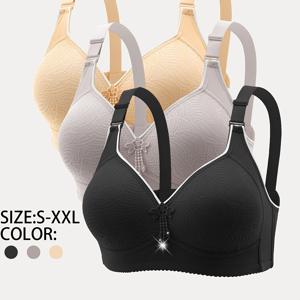 3피스 세트, 프린트, 조절 가능, 와이어리스, 가슴 집음