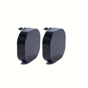 블랙 큐브 방진 렌즈 보호 커버 2개 - 3인치 안개등 갓 블랙, 자동차 LED 작업등 커버용 - 컴팩트한 디자인, 보호 하우징, 내구성 있는 플라스틱