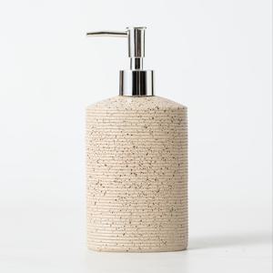 1개 레진 비누 디스펜서, 540ml/19oz - 453ml/16oz 선택 가능, 대용량 리필 가능한 누름식 손세정제 디스펜서, 욕실/주방 및 기타 카운터탑용 방청 펌프 포함