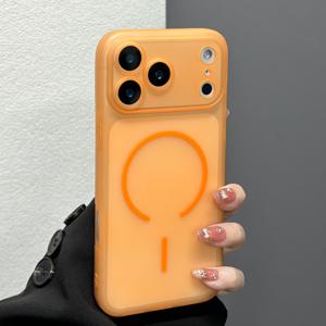 휴대폰 케이스: 소프트 쉘 투명 아이스 포그 마그네틱 프로스트 케이스, 애플 아이폰 17 Pro/아이폰 17 Pro Max용, 새로운 아이폰 17 보호 커버, 남성용 프로스트 낙하 방지 느낌 케이스, 여성용 마카롱 스타일, 초박형 풀커버 지문 방지 케이스