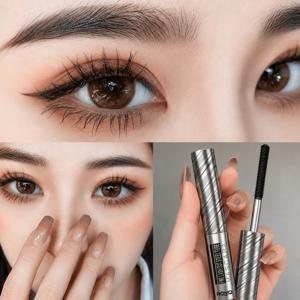 스틸 튜브 마스카라 메탈 디자인 롱래쉬 컬링 속눈썹 마스카라 번짐 방지 지속력 강한 픽싱 마스카라