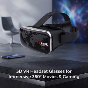 3D VR 헤드셋 안경, 몰입형 360° 영화 및 게임용, 가상 현실 고글, 스마트폰과 호환되는 편안한 VR 박스