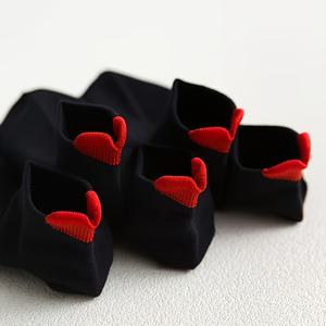 봄/여름용 단색 한국 스타일 발렌타인데이 여성용 양말 5켤레, 3D 뒤꿈치 하트, 로우컷 숏 삭스, 대학생 스타일 여성용 보트 삭스
