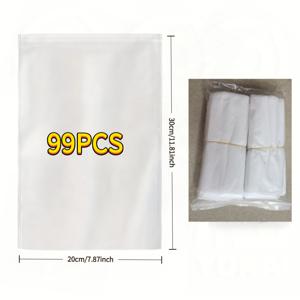 99개 재사용 가능한 드로스트링 과일 보호망 가방 세트, 포도, 딸기, 꽃, 과수원, 실내외 가드닝 보호를 위한 다용도 사이즈 통기성 해충 및 새 방지 커버