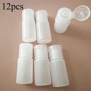 누수 방지 플립 뚜껑이 있는 10ml 짜내는 플립캡 여행용 병 & 반투명 직사각형 용기, 로션, 핸드 살균제, 제품에 적합 - 위생용 소형 플라스틱 디스펜서
