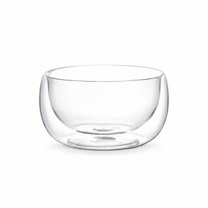 1개/2개/4개/6개입 고탄소 유리 이중 레이어 볼, 과일 요거트 베이킹 샐러드 볼, 내열 유리 식기, 투명 과일 샐러드 볼. 주방 및 식당, 식품 서비스 장비 및 용품