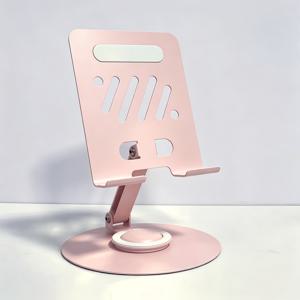 다중 각도 조절 가능한 360° 회전식 조절식 메탈 태블릿 스탠드, 책상용 미끄럼 방지 iPad 홀더, 인체공학적 디자인, 초대형 패널, 접이식 태블릿 홀더