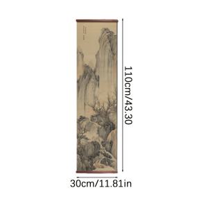 2D 플랫, 2D 플랫, 1개, 기숙사 및 거실용 전통 풍경 그림 포스터 벽 장식, 액자 포함, 할로윈 크리스마스 장식