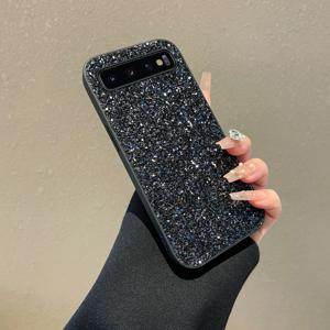 휴대폰 케이스 - 고급 글리터 풀 커버 전동 드릴 소프트 폰 케이스 (삼성 갤럭시 S10 4G S10 5G S10 플러스 S10 라이트 후면 커버)