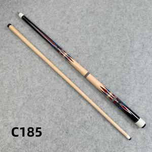 당구 큐대 1개, 1/2 스플릿 조인트 구조, 팁 직경 12.5mm, 총 길이 148cm/58.26인치