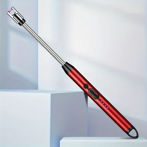 AXOTEN 360도 회전식 야외용 스토브 전기 라이터 - 방풍, 불꽃 없는, 휴대용 USB 충전식 전자 라이터, 양초 및 가스레인지 점화기, 야외 주방 도구, 바베큐 캠핑 라이터, 가정용 소품, 발렌타인데이 선물, 새해 선물, 색상 랜덤 포함