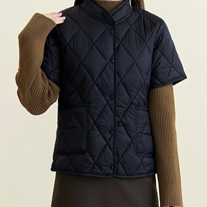 패셔너블한 가을/겨울용 따뜻한 패딩 코트, 방한 안감 베이스 레이어, 작은 패딩 자켓, 미디엄 소매 조끼 아우터웨어