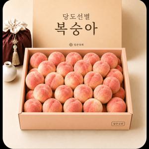 [대극천] 반납작 복숭아 1kg / 산지선별 제철과일