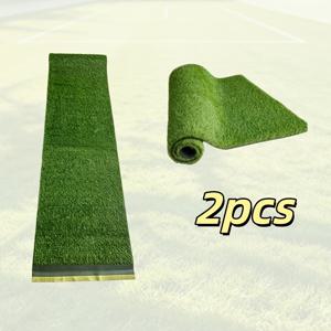2개 = 6미터 인조 잔디, 고품질 내구성 플라스틱 잔디, 현실적인 잔디 카펫, 결혼식/정원/마당/운동장/어린이 /공원/유치원/조경/장벽에 적합, 도구 불필요 설치, 자유롭게 절단 가능