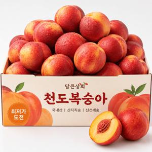 [하루딱50박스] 김천 신선 천도복숭아 4kg (72과 내외)