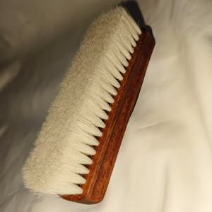 부드러운 목재 신발 브러시, 촘촘한 솔로 부드러운 청소 - 진짜 인조 가죽 가방, 재킷, 신발에 이상적, 편안한 그립을 위한 내구성 있는 손잡이, 신발 클리너