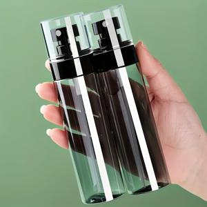 2개 120ml 미세 분사 스프레이 병 - 다기능 알코올 분무기 (청소, 메이크업, 라이트 베이지 케어용) - 리필 가능, 초정밀, 고품질 세트
