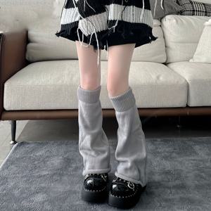 여성용 겨울 따뜻한 루즈핏 블랙 앤 화이트 양말 1켤레, 러플 헴, 추운 날씨에 적합, 캐주얼 야외 따뜻한 웨어