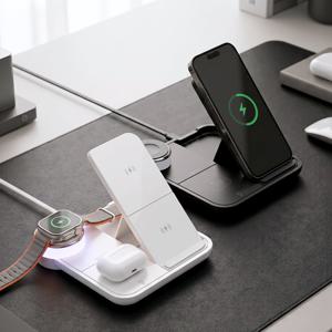 카이뉴 4IN1 멀티 LED 거치형 고속 무선 충전기