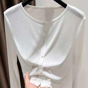 봄/여름 아우터 숄, 얇은 커버업, 여성용 가디건