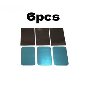 6개 차량용 자석 패드 및 자석 시트 (자석 패드 3개 및 자석 시트 3개) 자가 접착 강력 자석 세트, 자석 흡착을 위한 드릴링 불필요, 고무 자석 패치, 컵/플러그 홀더