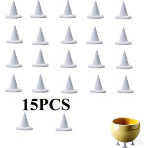 고온 내구성 세라믹 내화성 가마대 랙 지지대 15개: 도예용 가마 전용, 소성 오븐 지지대 스터드, 내열성, 내구성, 사용하기 쉬운 도예 공예 용품