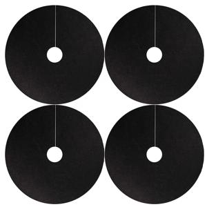 4개 부직포 나무 보호 커버 세트 | 나무 보호 패드, 잔디 매트, 잡초 방지 장벽, 원형 천 매트 | 잡초 성장을 효과적으로 억제하고 식물 뿌리를 보호, 재사용 가능한 나무 잡초 방지 매트, 잡초 뿌리 보호용