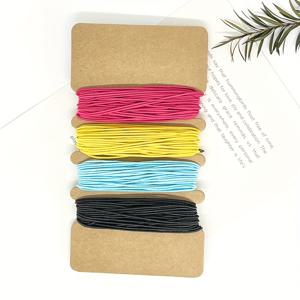 4×8m 1mm 혼합 컬러 탄성 끈 - DIY 비즈, 선물 포장, 헤어 타이, 팔찌 및 공예 프로젝트용