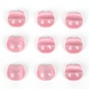 16mm 천연석 핑크 고양이 눈 가로 구멍 고양이 머리 모양 비즈 2개, 주얼리 제작 목걸이 팔찌 장식용