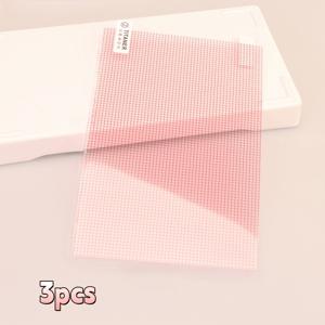 3개입 고화질 범용 자체 절단 스크린 보호 필름, 지문 방지 스크래치 방지 투명 보호 커버, GPS, 디지털 카메라, 스마트워치 및 태블릿 스크린 보호 필름에 적합