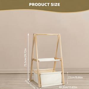 다층 디자인의 접이식 옷걸이, 이중 레이어 선반 바구니 수납, 옷걸이 포함 수납 상자, 샤워 선물용 옷걸이, 크리스마스 바구니