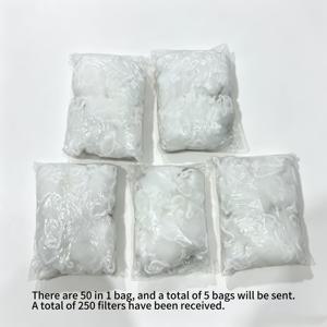 5팩, 총 250개, 일회용 탄성 싱크대 필터 네트, 1년 공급, 주방 싱크대용, 초미세 배수 스트레이너, 채소 세척통 및 설거지 싱크대 배수구를 위한 미세 음식 잔여물 포획
