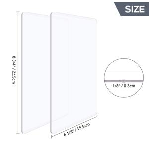 2개/세트 DIY 스크랩북킹 표준 커팅 패드, 다이 커팅 기계 엠보싱 기계용 플레이트 교체 패드 액세서리