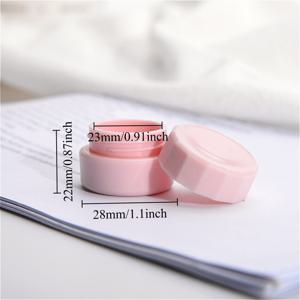 3g 네일 젤 용기 보관용 샘플병 다각형 병 메이크업 용기 여행용 용기 세트 재충전 가능한 화장품 빈 휴대용 병, 용기 세트 PP 크림병 플라스틱 상자, 휴대용 메이크업 용기, 네일 아트 도구, 파우더 주얼리 수집함