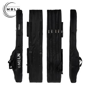 MBLN 160cm 네층 낚싯대 가방, 대용량 내구성 휴대용 낚싯대 보관 가방, 다중 수납공간, 낚시 장비 가방, 낚시 용품 가방