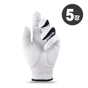 5장 블레스트 고급형 콤비 반양피 골프장갑 남성용