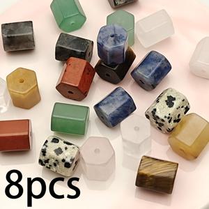 DIY 공예용 천연석 구슬 - 다양한 모양과 크기의 멀티컬러 루즈 비즈, 머리핀, 스크랩북킹용 어스 톤 비딩 용품 - 천연석 비즈 제작품