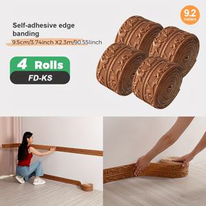 1/4 롤 Sxp 자가 점착 엣지 밴딩 스트립 Sxp 허리 라인 스티커 폼 자가 점착 코너 트림 8mm 두께 강화 버전 박스 포장 필 앤 스틱, 다양한 코너 천장 사무실 창고 거실 문 프레임에 적합