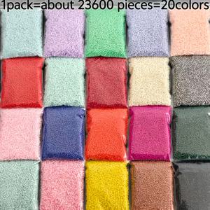 23600개 20색 스타일 유리 씨드 비즈, 1.5mm 매력적인 체코산 씨드 비즈, DIY 주얼리 제작, 우정 팔찌 및 목걸이, 아트 디자인용, 균일한 비즈 크기, 우정 선물 및 창의적인 프로젝트에 적합, 공예 재료, 비즈 공예용품, 공예 애호가, 선물 구매자의 비즈워크, 주얼리 제작 용품