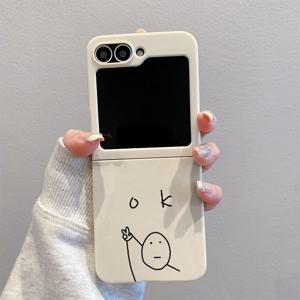 심플 OK Bie G317 접이식 TPU 갤럭시 Z 플립 7, Z 플립 6, Z 플립 5, Z 플립 4/3 5G, Z 플립 7 SE/FE 휴대폰 케이스 - 풀바디 보호, 슬림하고 가벼운 디자인