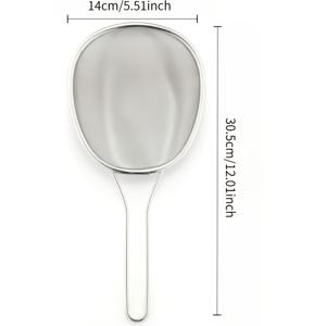 고운 여과망, 쌀씻는 채 체, 체망. 식기세척기 사용 가능, 여과기. 주방용 종이타월 불필요. 냄비 가장자리를 따라 타원형 디자인, 스테인리스 스틸 제작.