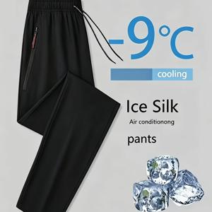여성용 지퍼 포켓 퀵 드라이 팬츠, 업그레이드된 스트레치 통기성 가벼운 원단, 탄성 드로스트링 허리, 슬림핏 롱 트라우저, 더운 날씨, 데일리 출퇴근 및 캐주얼 데일리 웨어, 착용
