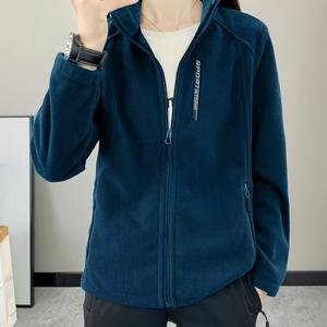 가을 겨울 야외용 플리스 두꺼운 쉐르파 스탠드 칼라 따뜻한 코트